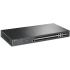 TP-Link Omada SG3428XF 24-Port SFP L2+ Managed Switch with 4 10GE SFP+ Slots, 20x Gigabit SFP Ports, 4x Gigabit SFP/RJ45 Combo Ports, 4x 10G SFP+ Slots, 1x RJ45 Console Port, Black